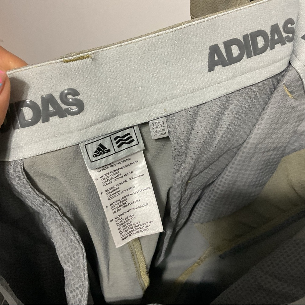 Adidas Tan Casual Chino Athletic Pants Size 34x32 - Picture 8 of 8
